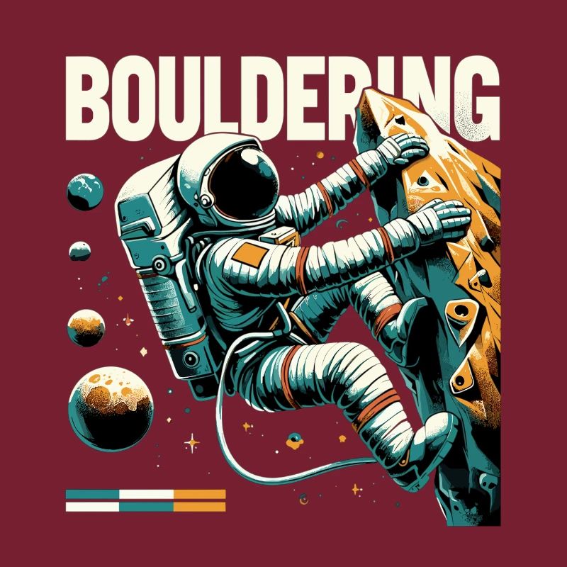 Bloc d’astronaute – Escalade dans l’espace Design