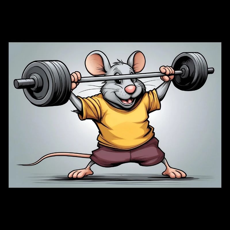 Kraftmaus beim Krafttraining
