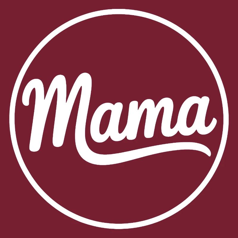 Mama Script Circle Logo T-Shirt