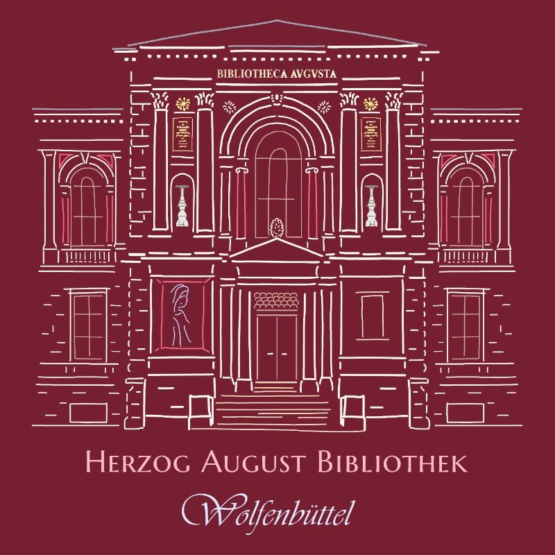 Wolfenbüttel, bibliothèque dessinée à la main