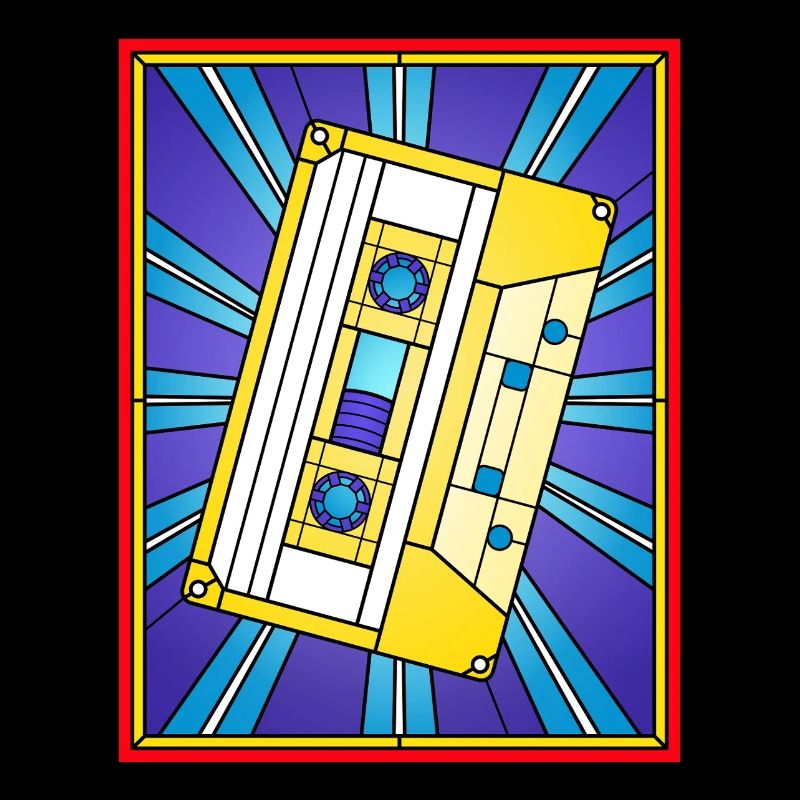 Retro Cassette Tape Pop Art Design