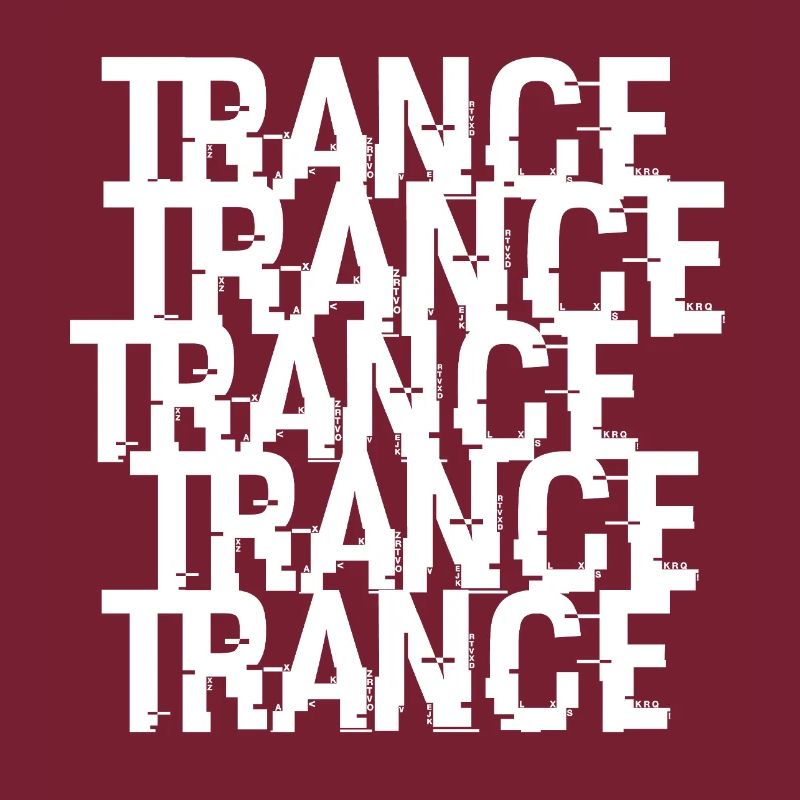 Trance Typographic Pattern