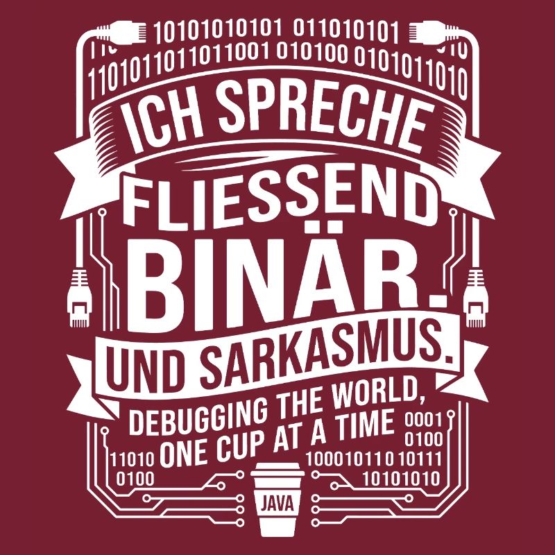 Coding Binärer Kaffee Sarkasmus