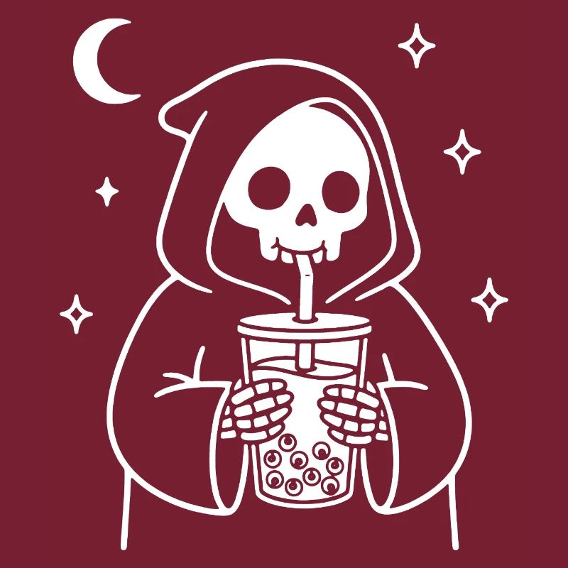 Sensenmann mit Bubble-Eye Tea
