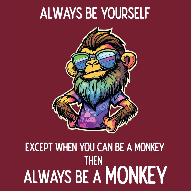 Sei immer ein Affe