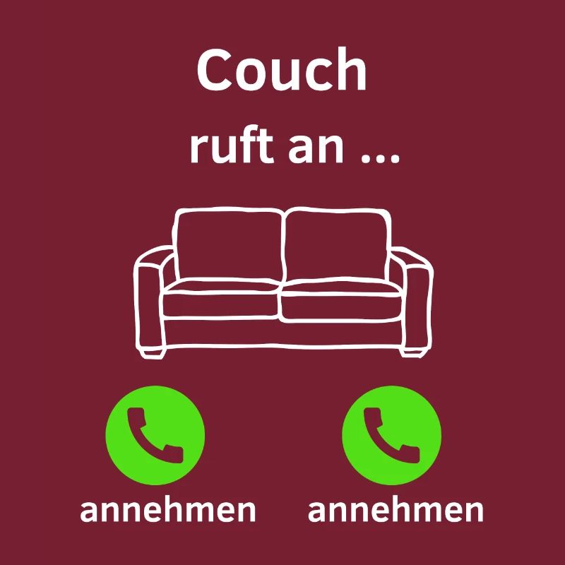 Couch ruft an - annehmen oder annehmen?