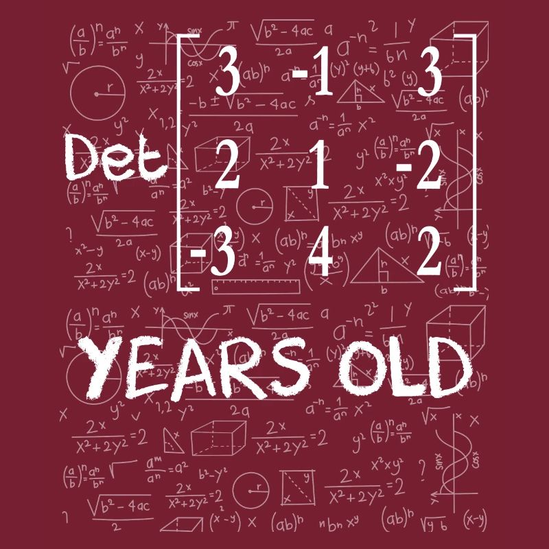 61st birthday 61 years matrix determinant math