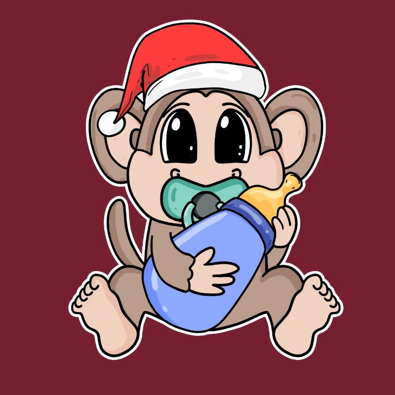 Singe bébé Noël
