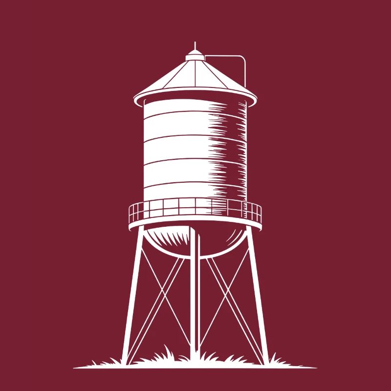 Water Tower Tank Elevated Potable