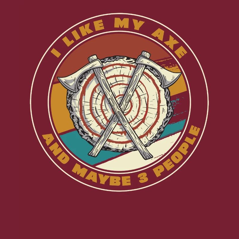 Axt Zielscheiben Retro Patch
