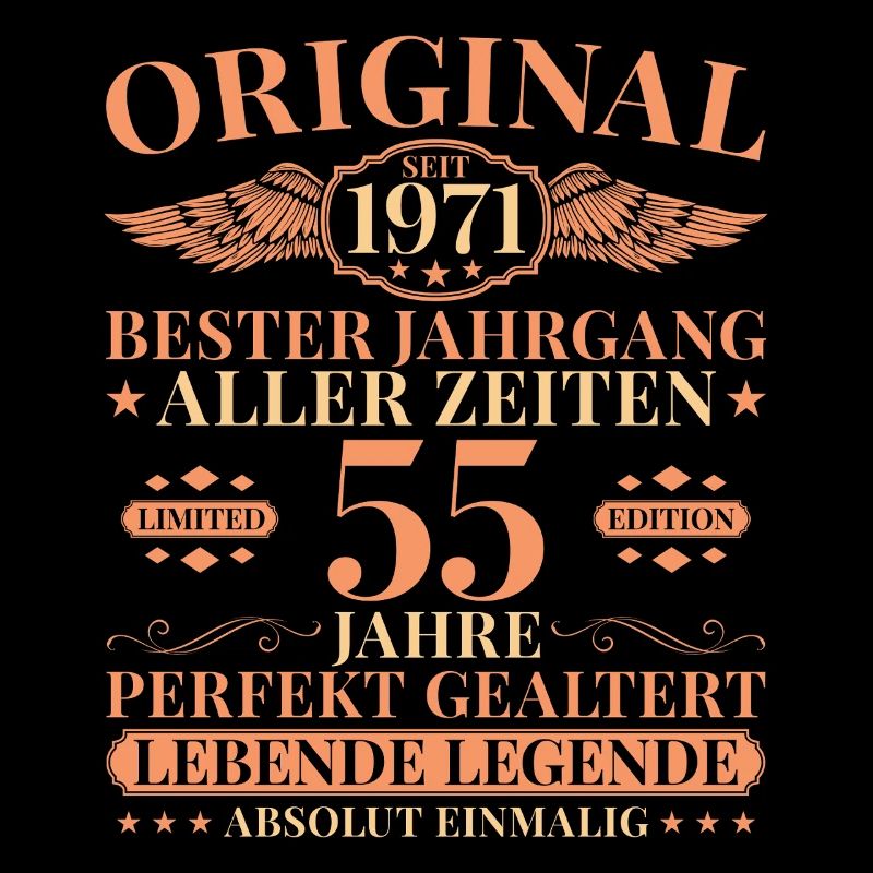 55e anniversaire de Vintage Born Legend 1971