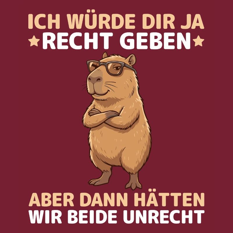 Capybara saying: Then we would both be wrong