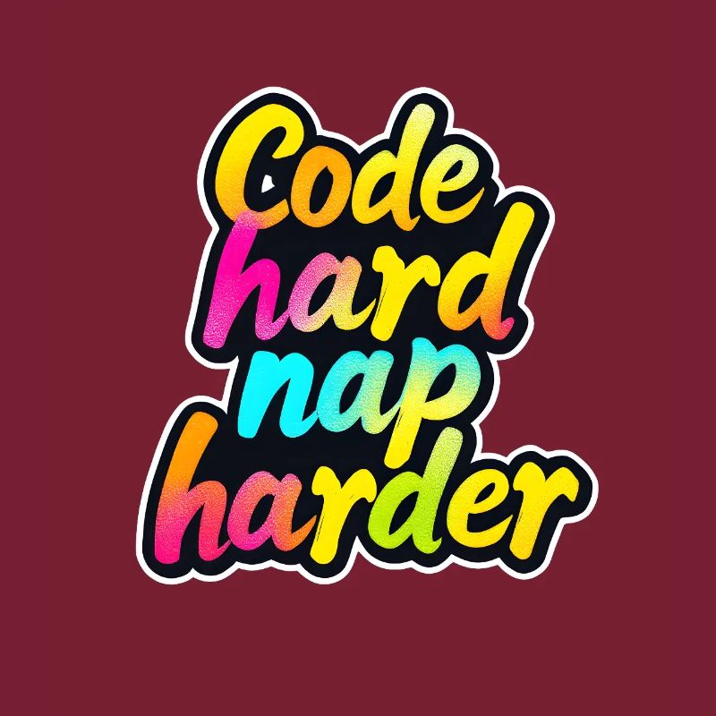 Code Hard Nap Harder Funny Programmer Tee