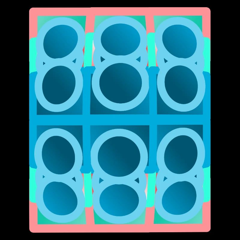 blue pattern, graphic art
