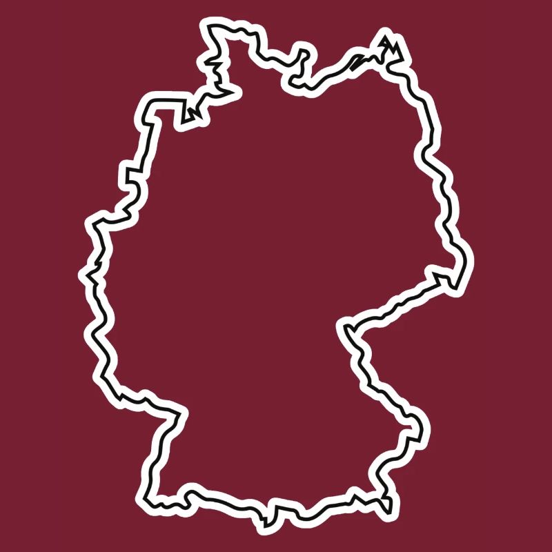 Germany Outline – Minimalist Map Design