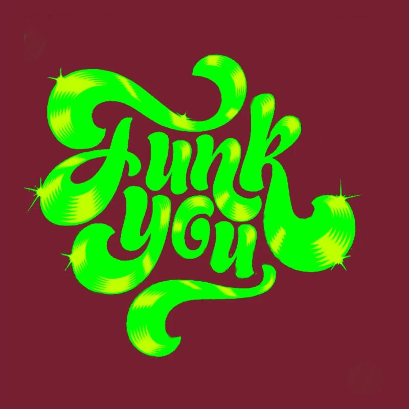 Conception de texte punk néon vert