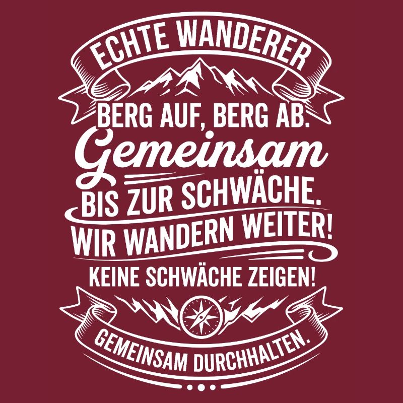 Echte Wanderer Gemeinsam Weiter