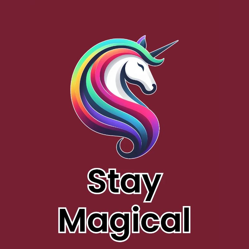 Einhorn Regenbogen – Stay Magical