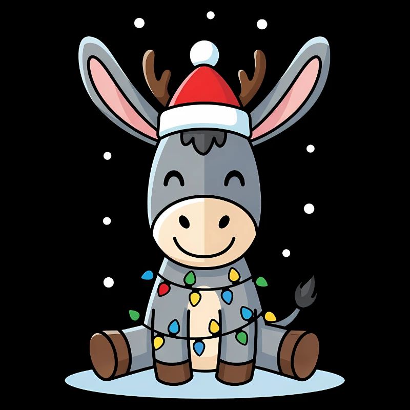 Mignon âne elfe cadeau de Noël mignon Wint