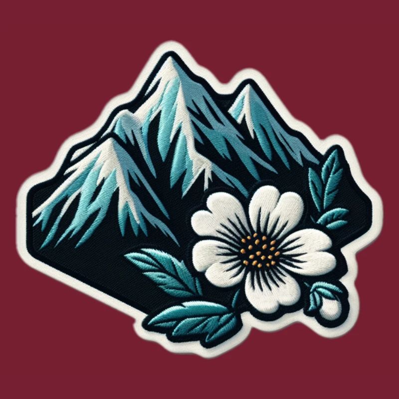 Bergblüte Patchmotiv