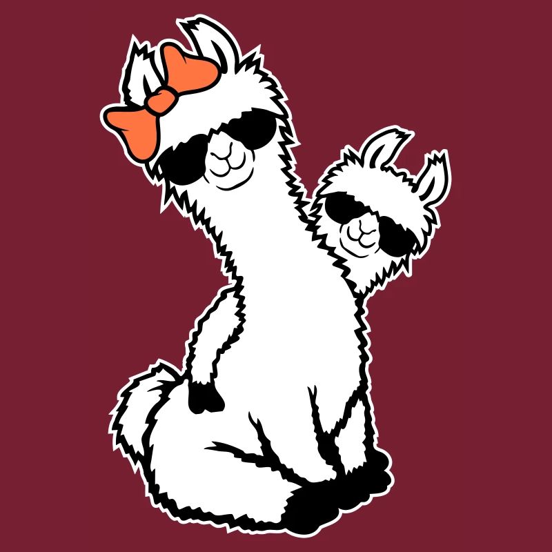 2 Lamas Mama Kind Cool Mutter Sonnenbrille Mom