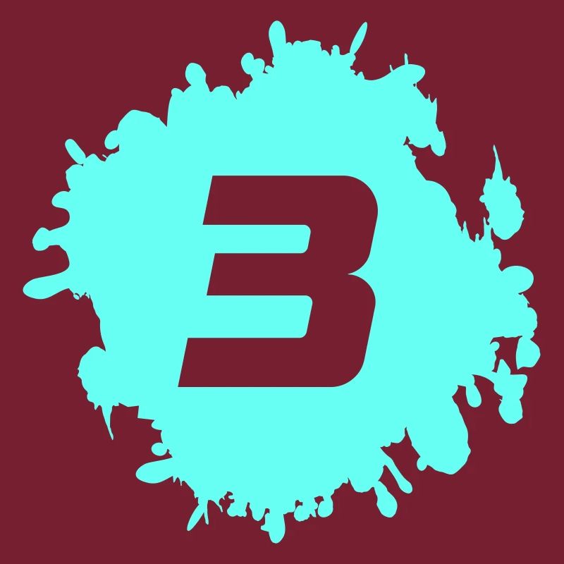 3 Neon Farbklecks Logo