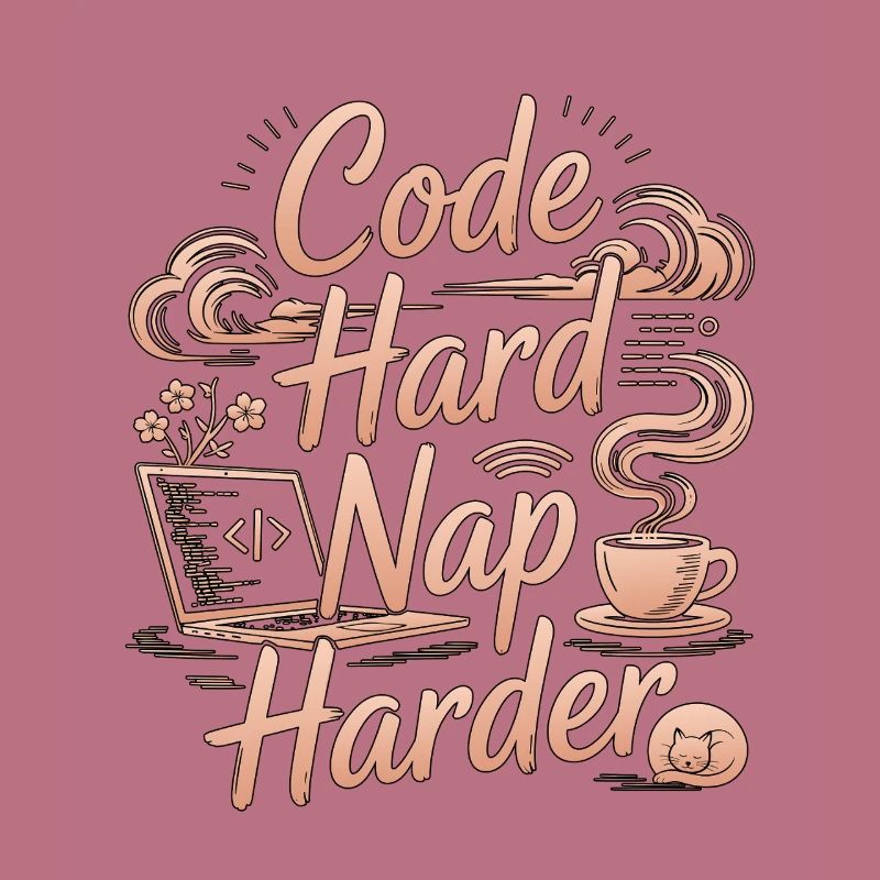 Remote Developer Code Hard Nap Harder Remote Coder
