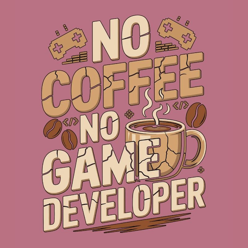 Game Developer No Coffee Game Coder Coffee Lover