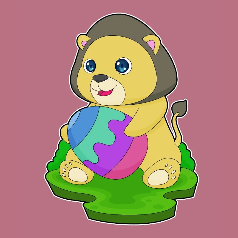 Lion Easter Easter Egg