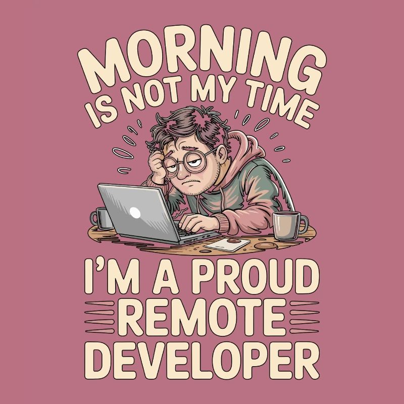 Remote Developer Morning Is Not My Web Developer