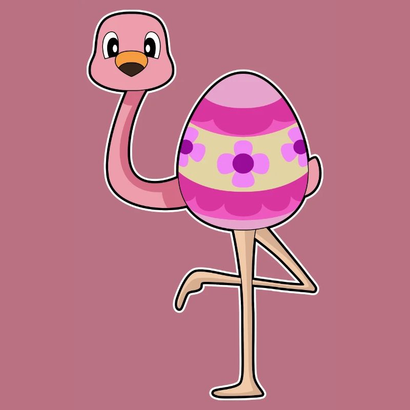 Flamingo Easter Easter Egg