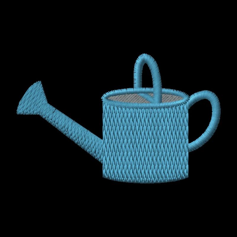 Watering can embroidered