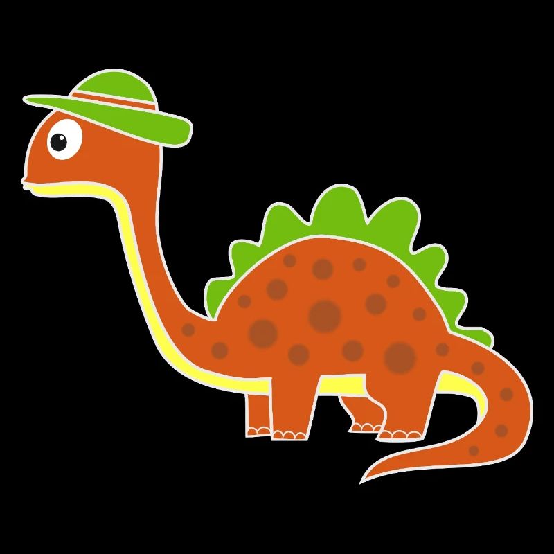 Drôle de dinosaure avec des points