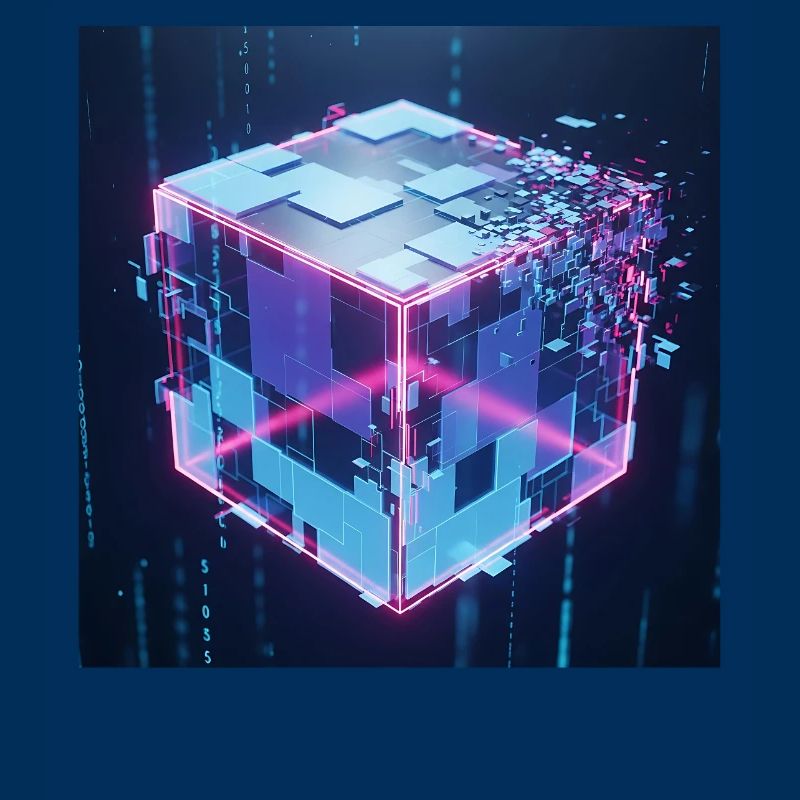 Digitaler Würfel Technologie Digital Cube Tech