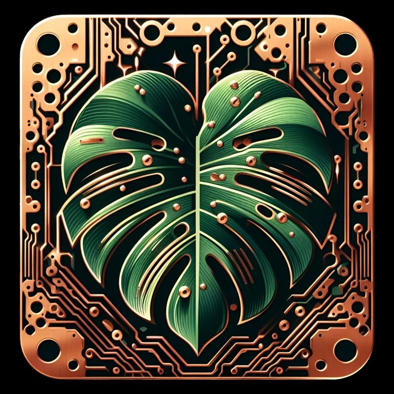Cybernetic Monstera PCB Design
