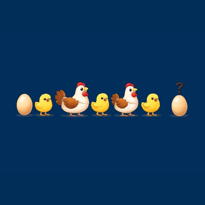 Evolution egg chick hen darwin
