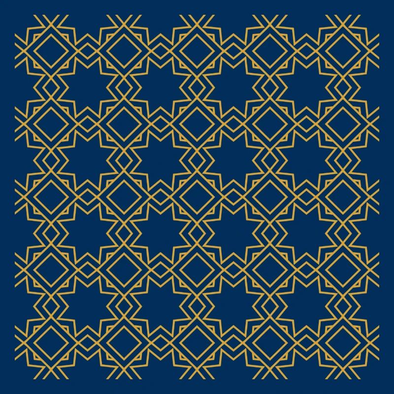 Golden arab islamic pattern