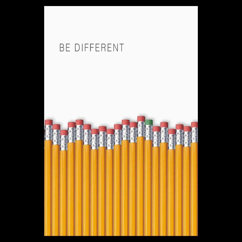 Be Different Minimalist Statement Design