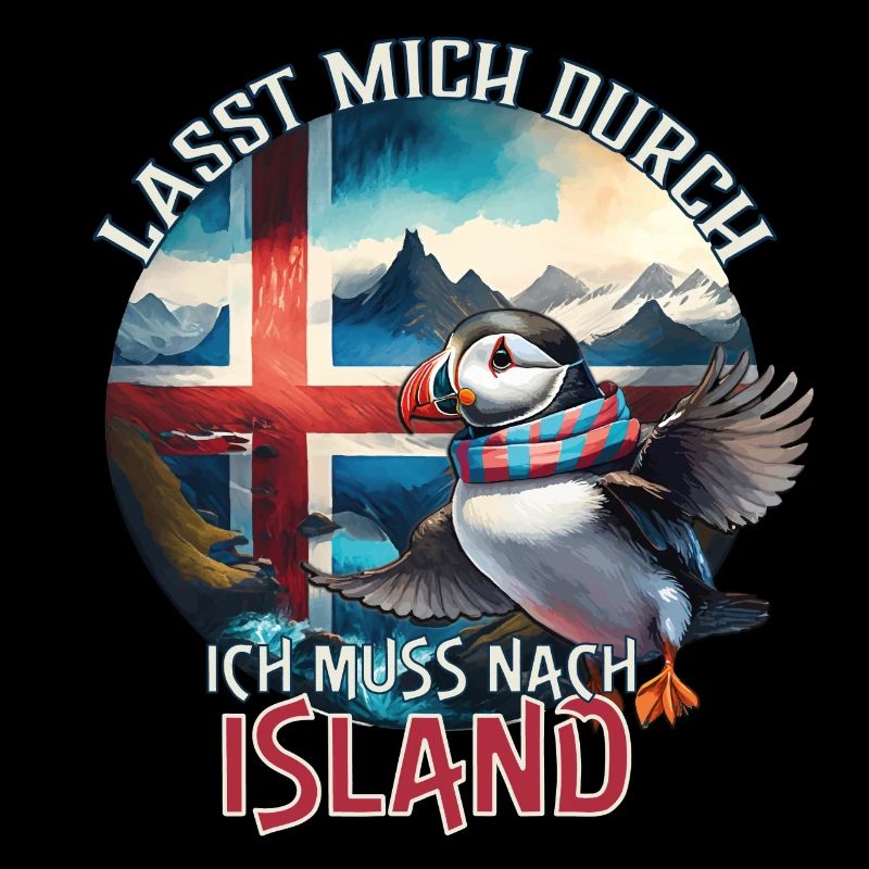 Island - lasst mich durch - Papageientaucher