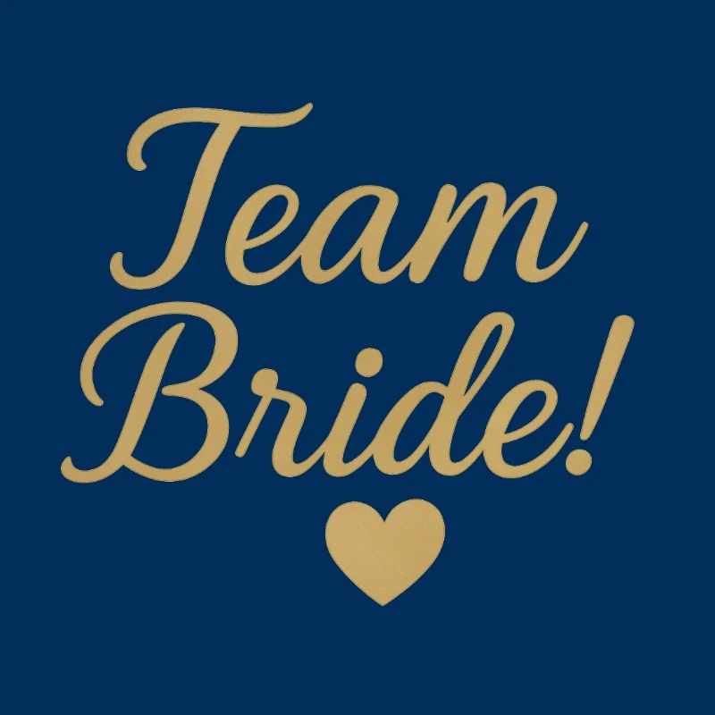 Conception de script d’or de l’équipe Bride. Mariage