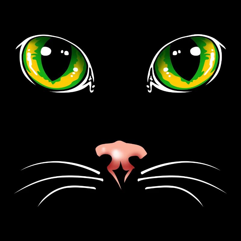 Yeux de chat noir