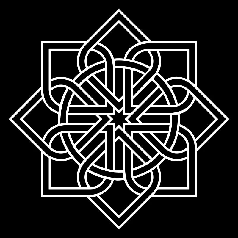 Mandala fleur fleur flocon de neige