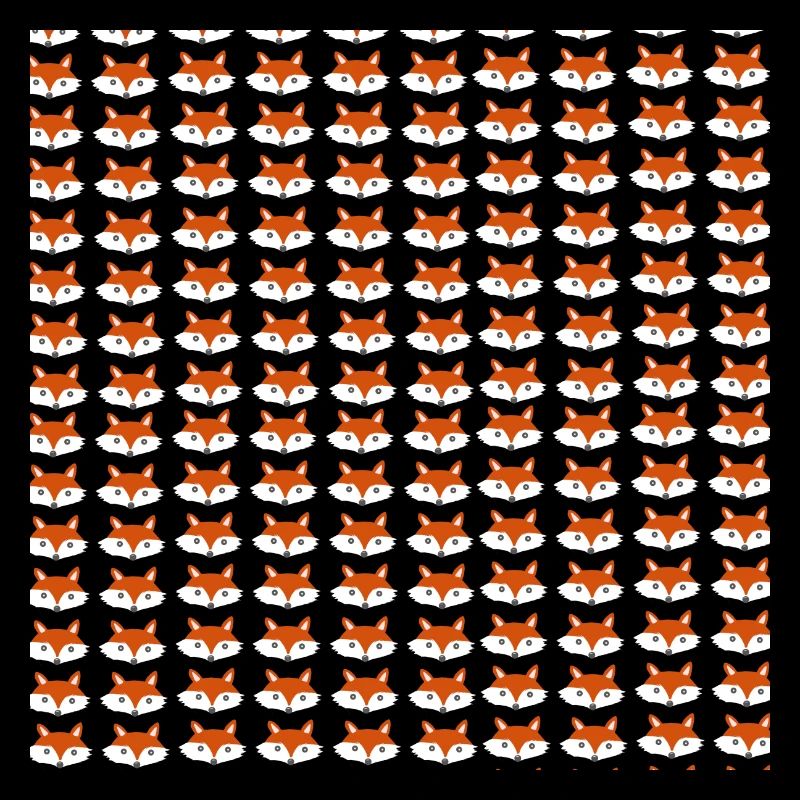 Fuchs Kopf Muster, kindermuster