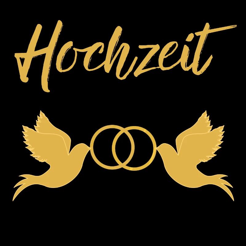 Hochzeit halten Taubenpaar Eheringe golden Heirat