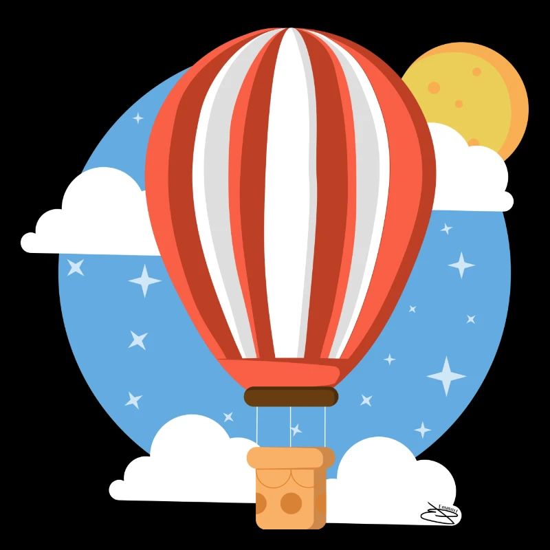 Ballon céleste coloré