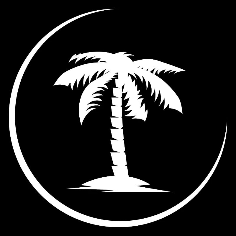palmier palmier d’été symbole de plage icône de logo
