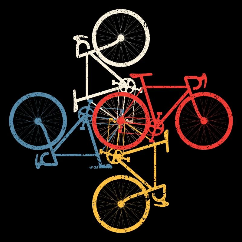 Mosaïque de vélo colorée