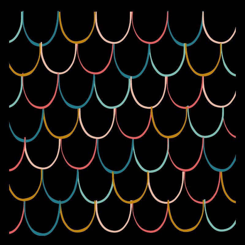 Motif coloré d’écailles de poisson