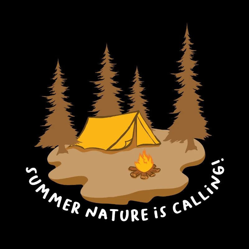 Camping Aventure Randonnée Citation Été La nature est Ca