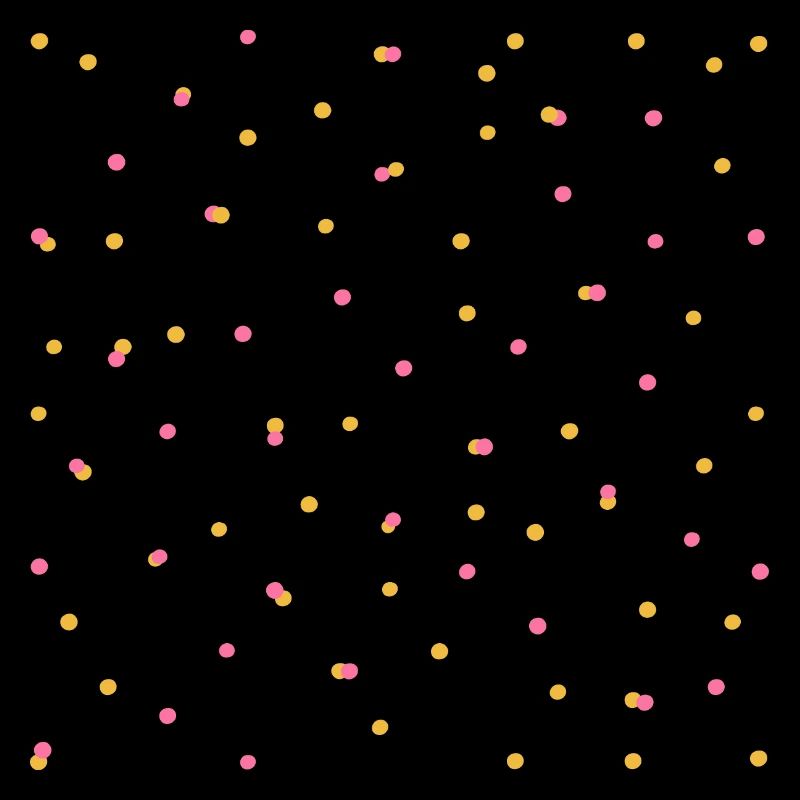 Confettis en rose et jaune
